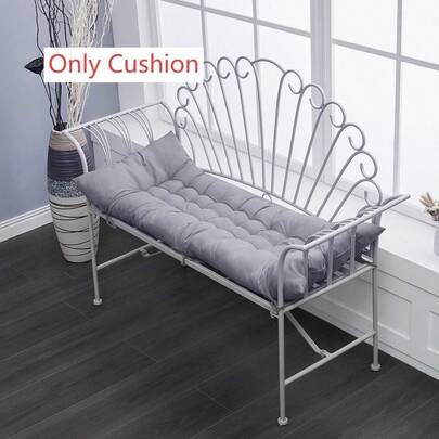 Foldable Garden Bench Seat Cushion With Non-Slip Straps – Indoor/Outdoor Patio, Dining Bench, Sunbed Cushion – 125 X 48 X 8 Cm – Multiple Color Options