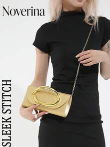 Retro Vintage Solid Color Clutch Wallet,[US-Based Shipping] All-Match Carry On Purse, Stylish PU Bag For Women, And For Wedding, Party, Prom, Dinner, Fashionable Clutch Bags For Woman,Glitter, Shiny, Luxury, Glamorous, Elegant, Exquisite Large Women Clutch Purse Evening Bag Prom Handbag With Detachable Chain For Wedding Velvet Elegant For Girls, Women, College Students, Rookies & White-Collar Workers For Party, Prom, Wedding, Party Bags,Perfect For Party Wedding Prom Dinner/Banquet Matching With Holiday Party Dress Evening Dress & Sequin Dress , New Year - Vàng - Xem 4