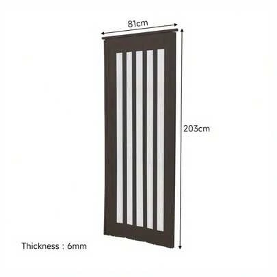 Folding Door Home Walnut/ Black Concertina Accordion Door Internal, Replacement Interior Sliding Wardrobe Kitchen Doorway Bathroom Doors, Room Dividers Screen Gate, Easy To Install