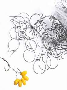 10pcs European Style Carp Fishing Bait Clips, Carp Fishing Accessories, European Carp Fishing Tackle - Silver - View 4