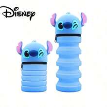 Disney New Cartoon Silicone Retractable Pen Holder - Creative 3D Cartoon Design Retractable Pen Pouch With Foldable Silicone Pen Bag - Blue - View 7