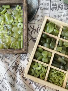 果冻染色纯绿色系列多种亚克力DIY手工饰品手链、项链、耳环、发饰珠饰材料 - 彩色 - 查看 4