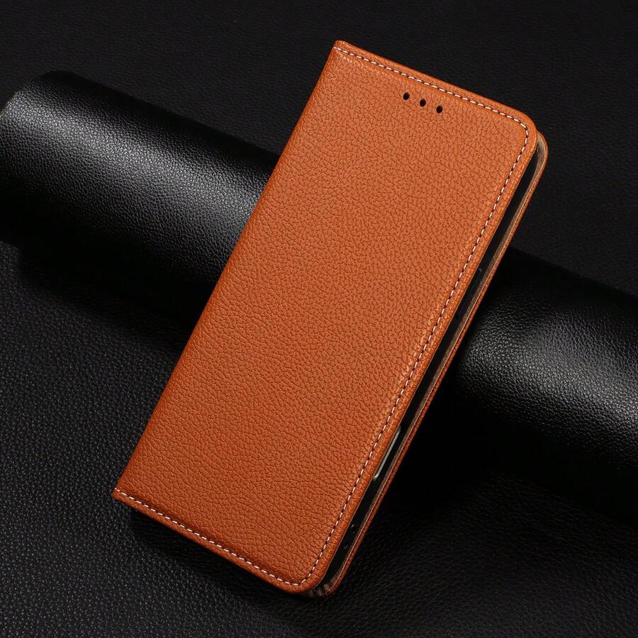 Luxury Wallet-Style High-Quality Phone Case With Card Slot, Stand, Strong Magnetic Flip Cover, Faux Leather Material, Compatible With IPhone, Compatible With Redmi, And Other Brands, Business Shock-Proof Protective Cover