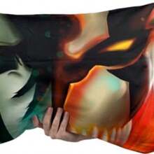 Cojin Almohada | Ichigo Kurosaki y Ulquiorra Cifer Bleach | Con Relleno Decorativo Poliester Suave Hogar | Listo Para Usar Diseo Artistico Durable | Anime Manga (con Relleno 35x50cm) (35x50cm) - 35 x 50 cm (paquete de 1) - Ver 4