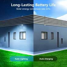 400pcs LED White Light Solar Powered Outdoor Motion Sensor Wall Light, With 5m Extra Long Cable & Remote Control, IP65 Waterproof, Suitable For Roof, Exterior Wall, Garage, Ideal Gift For Holidays Or Father's Day - White Light - View 9