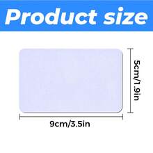 50 Pcs Sublimation Magnets Blanks Heart Square Circle Rectangle Fridge Magnet For Kitchen Office Decorative - Hình chữ nhật 3,5x1,9 inch - Xem 2