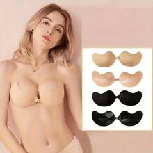1 Cặp miếng đệm ngực hai mặt thoáng khí, tự dính, thiết kế tam giác dày dặn giúp nâng ngực, có thể tái sử dụng, miếng lót áo ngực bikini vô hình, thích hợp cho bơi lội. - Nhiều màu - Xem 9