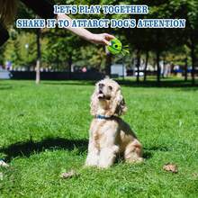 Dog Toy, Sound-Making Ball, Rolls And Makes Funny Noises, Keeps Dogs Entertained, Durable And Chewable, No Batteries Required, Interactive Pet Toy, Lullaby Laughing Ball Toy, Dog Intelligence Training Ball Toy. - 綠色3.5in - 查看 8