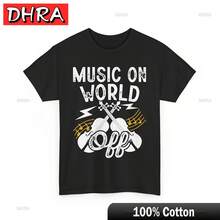 Country Music T-Shirt Cowboy Song Tee Nashville Band Shirtuu Tie Dye Graphic Funny Bold Cute Creative Chic Shirt Festival Look - Negro - Ver 1