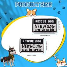 2 PCS  Patches Removable Tactical Hook Loop Embroidered In Training Patch Do Not Pet WorFKing Dog Patch For Vest Harnesses Collars Leashes,RescueDog2PCS - 救援犬2件套裝 - 查看 3