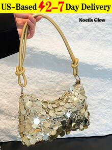 Elegant And Stylish Mini Banquet Shoulder Bag, Sparkling Handbag, Ladies' Bag, Party Clutch-Perfectly Complements Various Events Like Parties, Weddings, Dances, And Dinners. Pairs Beautifully With Holiday Party Dresses, Evening Gowns, And Sequined Skirts. An Elegant Party Handbag And Wedding Shoulder Bag, This Party Clutch Is Designed Specifically For Weddings, Banquets, And Formal Occasions-Making It An Ideal Gift For Women. - 彩色 - 查看 1