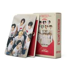 ENHYPE N Desire Unleash Mini Album Kpop High-Definition Double-Sided Glossy Card, Fan Support Gift Set, JUNGWON, HEESEUNG, 55pcs LOMO Cards