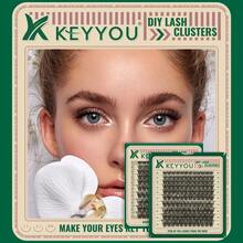 KEYYOU DV02 - Pestañas Postizas de Volumen Natural y Sofisticado - Negro - Ver 7