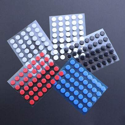 40Pcs 6.5mm Diameter 0.8mm Thickness Small Dots Universal Mouse Skates For Rubberized Mouse Foot Glide Feet Sticker