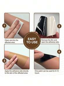 100片自发热姜膏贴，可用于颈部、肩部、腰部、膝盖、手腕及全身，呵护身体 - 彩色 - 查看 3