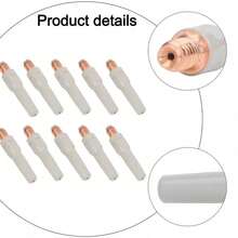 Welding Tips 40x1.2mm - Non-Stick Metal Fabrication Enhanced Wire Feed | Spatter-Free Performance For Robotic/MIG/TIG Welding | Industrial Consumables - 卡其色 - 查看 5