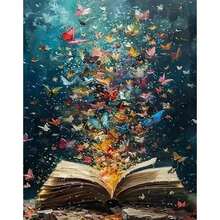 1 Piece 40*50cm Frameless Artistic Tree Landscape Digital Oil Painting, Adult & Beginner DIY Digital Oil Painting Kit, Great Gift For Christmas, Valentine's Day, Halloween, Thanksgiving - Multicolor - View 11