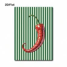 Tranh treo tường chủ đề ớt disco, tranh trang trí nhà bếp hình gia vị, tranh sọc xanh lá cây, tranh trang trí nhà bếp hiện đại, tranh minh họa thực phẩm phong cách retro, poster quả cầu disco hình ớt, trang trí nhà cửa phòng khách, trang trí tường, không khung. - Nhiều màu - Xem 8