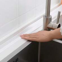 100-4000mm Bathroom Accessories Floor Tile Self-Adhesive Sealant Tape, 1000mm/Roll, Toilet And Kitchen Caulk Tape, Self-Adhesive Bathtub And Wall Sealant Tape, Caulk, Sealant Tape For Sink, Bathroom, Toilet, Bathtub Floor And Wall Edge Protection Caulking - White - View 9