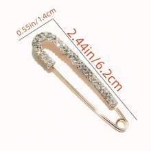 Waist-Shaping Pants And Skirts With Adjustable Waist, Safety Pins For Women'S Clothing, Cardigan Sweaters With Anti-Exposure Fasteners And Fixed Brooches. - 2件金色 - 查看 8