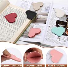 9 Pcs Leather Heart Bookmarks, Cute Heart Bookmark Corner, Bookmarks For Women, Book Marks For Teachers Students Schoolsss Office Home Supplies - 9 chiếc (Trái tim bằng da) - Xem 5