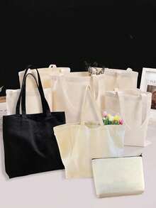 1 túi vải bố trơn, thích hợp để trang trí và làm đồ thủ công, tối giản và thanh lịch, túi đựng đồ du lịch tiện dụng, túi du lịch màu trơn dung tích lớn: Lựa chọn hoàn hảo cho những người yêu thích hoạt động ngoài trời! Cũng là món quà lý tưởng cho bạn bè và gia đình. Chiếc túi dung tích lớn này phù hợp cho học sinh, sinh viên và giáo viên. Túi vải bố đa năng dùng cho du lịch, túi mua sắm/du lịch dung tích lớn, túi mua sắm hàng ngày có thể tái sử dụng, túi vải bố gấp gọn di động để tự làm đồ thủ công, túi vải bố đeo vai. - Nhiều màu - Xem 11