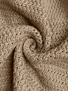 Women's Sexy Crop Top With Shell Design Spaghetti Strap Backless Knit Camisole And Matching Shell Design Casual Shorts 2-Piece Set - Khaki - View 8