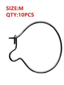 10pcs European Style Carp Fishing Bait Clips, Carp Fishing Accessories, European Carp Fishing Tackle - Silver - View 9