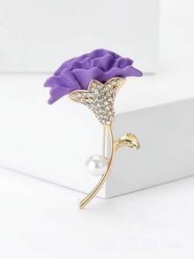 Trâm cài áo hình hoa cẩm chướng đính đá và men cao cấp - Ghim cài hoa dành cho phụ nữ, phụ kiện trang sức Ngày của Mẹ, quà tặng, huy hiệu trang trí. - hoa cẩm chướng - Xem 13