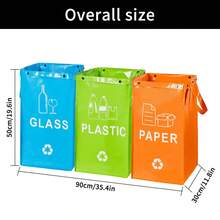 3pcs/1pc Set Reusable Polished Garbage Cans, Suitable For Bedroom, Kitchen, Office - Classic - View 4