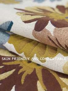 1条加大加厚四层纱布浴巾，柔软吸水速干大尺寸裹巾，四季皆宜，适合家居浴室装饰、秋季装饰、返校季、美容院、酒店、运动场所等，可作浴巾、护肤浴巾使用。