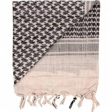 Fox Outdoor Products Unisex Tactical Shemagh Lightweight Cotton 43inchx41inch Head & Neck Sun/FSandss Protective Scarf For Men & Women - FSandssandBlack - Xem 1