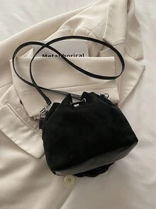Bolso cruzado mini versátil y de moda para mujer - Negro - Ver 8