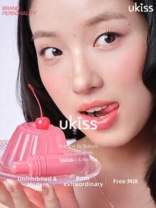 ukiss 亮泽镜面唇彩，保湿亮泽唇釉，双效精华注入，【不油腻】半透明糖果光泽，轻盈易卸，保湿持久，无负担，液体唇膏，顺滑持久，适合日常妆容 - #L07 Fig Blush - 查看 12