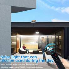 Solar Ceiling Lamp, Outdoor IP65 Solar, 396 LED Ceiling Lamp Decoration Strip With Remote Control (Without Batteries), 5m Line Length For Easy Installation, 5 Modes For Free Switching. Solar Lamp Is Suitable For Indoor Sheds, Barns, Rooms And Outdoor Lighting. - White Light - View 8
