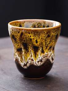 1个190毫升花生形陶瓷浓缩拿铁杯，创意个性化迷你家用水杯，男女皆宜的高端办公杯，派对毕业杯，个人办公杯，迷你水杯 - 彩色 - 查看 15