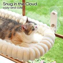 Foldable Cat Window Perch - Cordless, Ultra Soft Machine Washable Bed With 4-Sided Bolster, Metal Frame - Window Hammock For Large Cats And Kittens - one-size - View 3