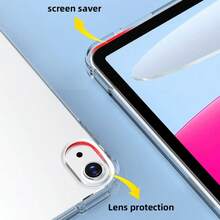 IPad 11 Gen Tablet Protective Case, IPad A16 Case, Tri-Fold Protective Case With Pencil Slot, Transparent TPU Soft Shell, Minimalist/Casual/ IPad Folding Tablet Protective Case With Built-In Pencil Slot, IPad Protective Case - Baby Blue - View 8