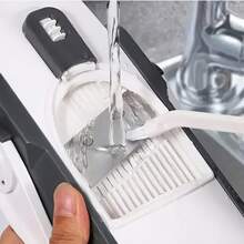 2026 Newly Upgraded Food Slicer, Specifically Designed For Potato Sticks, Thin Slices, And Cubes. A And Reliable Mandoline Slicer Suitable For All Chefs. 5-In-1 Vegetable Chopper With Adjustable Thickness From 0.1 To 8mm-An Essential Prep Tool. Quick Meal Prep With Effortless Assembly And Cleaning-No Gloves Or Blade Changes Required. This Vegetable Slicer Makes An Excellent Gift For Weddings, Celebrations, Or Home Use. Compact Design Saves Counter And Cabinet Space-An Essential  For Every Homemaker. The Perfect Present For Moms, Wives, Neighbors, Friends, Bosses, Or Colleagues Who Love Cooking. - 灰白色 - 查看 11