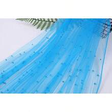 1pc Faux Pearl Decorated Sheer Fabric, Photography Backdrop, Can Be Used As Table Runner, Pearl Background Tablecloth, Wedding White Pearl Sheer Tablecloth, Wedding Arch Decor, Wedding Reception, Bridal Shower, Party Decoration - Nhiều màu - Xem 16