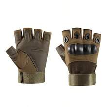 1pair Men's Half-Finger Tactical Gloves For Outdoor Cycling, Sports, Anti-Slip, Wear-Resistant, Climbing, Fitness, And Training - Multicolor - View 9