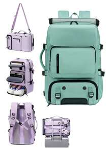 大容量多功能徒步背包，采用厚实面料，用途广泛，多个口袋方便收纳整理，配有可拆卸鞋仓和可调节肩带，可斜挎背负，适合徒步、旅行、通勤等户外活动。