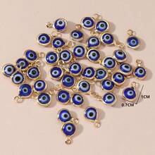 40 piezas/80 piezas Colgante doble de moda, se puede usar para collar o aretes - Negro - Ver 4