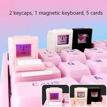 Cute Retro Mini Macintosh Keycaps: Creative Customizable Replacement Keycaps, Suitable For Mechanical Keyboards, Translucent Keycaps