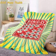 [Christmas]Fun Bingo-Themed Flannel Throw Blanket - Soft, Comfortable, And Stylish For Home, Camping, Sofa, Or Bedroom Decor - Perfect Birthday Or Holiday Gift, All-Season Design With Vibrant Yellow And Gre, Perfect Birthday Christmas Mother's Day Gift Size 70x140cm/27.56x55.12 InAll Season Flannel Blanket Skin-Friendly & LightweightAll Season Flannel Blanket Skin-Friendly & Lightweight - Nhiều màu - Xem 5