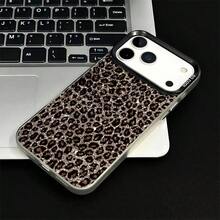 Sparkling leopard print This stylish and comfortable large-hole IMD acrylic phone case is an ideal gift for friends and family. It is compatible with for  17/16/15/14/13/12/11/X/XR/7/8, for OPPO,for , for VIVO, for , for Xiaomi, for Honor, and for  models, including Plus, Pro, Max, and SE versions. It's the perfect gift for holidays such as Christmas, Valentine's Day, and New Year. - Negro - Ver 6