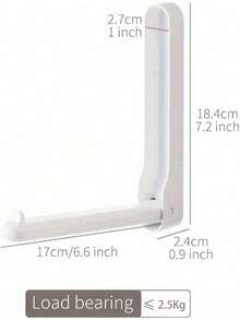 1pc Space-Saving Foldable Hanging Organizer, Compatible With Velvet/Wooden/Plastic Hangers And Tiered Shelves, Multipurpose Hole-Free Storage Rack - Multicolor - View 7