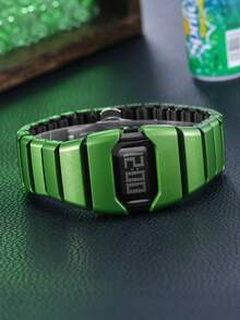 New Retro Y2K Futuristic Style Men's Wrist Watch, Best Gift For Halloween And Christmas - Ombre - View 2