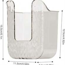 MEISO Caja de Almacenamiento de toallitas de Cocina, Titular de la Caja de pauelos Transparente, Moderno, Plstico, 2PCS Grey - 2 piezas grises - Ver 3