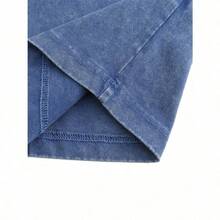 Modelo The Fighting Spirit Cowboy,Pure Cotton Washed T-Shirt, Men's T-Shirt, Men's Clothing, High-Quality Premium Cotton, Suitable For Everyday Casual Wear, Holiday Wear, Unisex